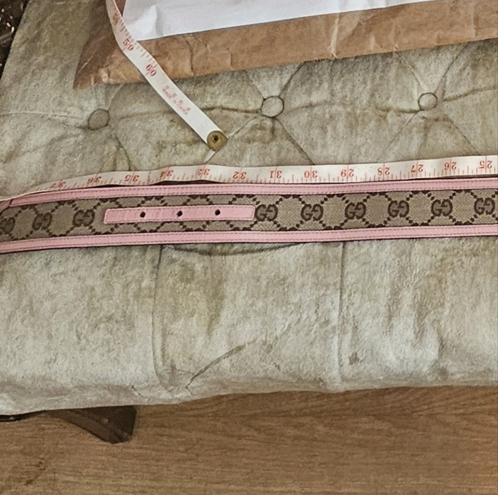 Authentic Gucci canvas and leather belt - Picture 8 of 8